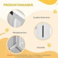 PawHut veiligheidshek 113-166cm x 36cm x 71cm(m-7)