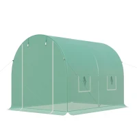 Outsunny Serra da Giardino e Balcone a Tunnel per Piante e Fiori in Tessuto PE 3×2m(m-11)