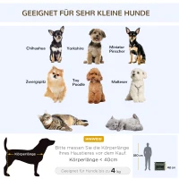 PawHut Transportbox, opvouwbaar, 3 ingangen, binnenkussen, voor honden en katten tot 4 kg/40 cm, grijs(m-4)
