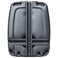 Outsunny Base per Ombrellone con 2 Ruote Riempibile con Acqua o Sabbia 50/60kg da Giardino HDPE 60x80x16cm(m-6)