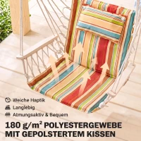 Hangstoel met kussen hangstoel hangschommel hangstoel eenvoudig te dragen(m-5)