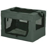 PawHut 48.5cm Pet Carrier, with Cushion, for Miniature Dogs - Grey(m-10)