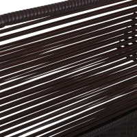 Outsunny Set Braccioli per Mobili da Giardino in Rattan Intrecciato Protezione Contro i Raggi UV Facile da Installare in Acciaio Marrone 63x60x6cm(m-4)