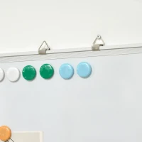 HOMCOM Whiteboard, magnetisch bord, notitiebord, inclusief accessoires, 4 stiften, 1 spons, 10 magneten, wit + zilver(m-9)