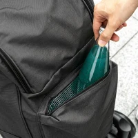 HOMCOM Boodschappentrolley met 46 liter tas, opvouwbare boodschappenwagen met koeltas, verstelbare handgreep, aluminium frame, donkergrijs(m-13)