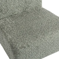 HOMCOM Draaifauteuil van chenille met brede zitting voor woonkamer en slaapkamer, grijs(m-11)
