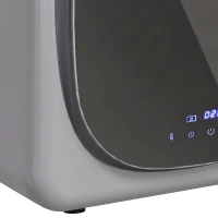HOMCOM Afvoerdroger 4 kg met Slimme Modus, 800 W, Compacte Droger met RVS Trommel, Zilver(m-11)