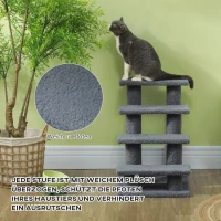 PawHut dierentrap kattentrap hondentrap trap voor katten en honden 4 treden nieuw(m-4)