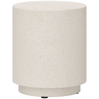 HOMCOM Bijzettafel in betonlook 37 cm x 37 cm x 43 cm anorganisch ertspoeder grijs