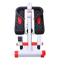 Stepper met handgrepen sidestepper hometrainer inklapbaar LCD-display staal(m-4)