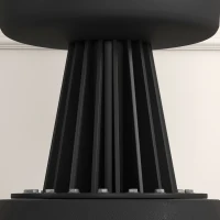 SPORTNOW Vrijstaande Bokszak, Verstelbaar Stootkussen, Vulbare Basis tot 50 kg, 58 x 58 x 175 cm, Zwart(m-7)