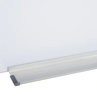 Vinsetto Pizarra de Cristal con Bandeja Pizarra de Pared sin Marco Incluye 4 Rotuladores y Borrador 90x60x0,45 cm Blanco(m-7)