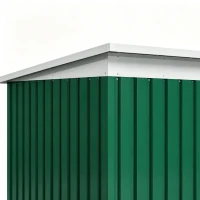 Outsunny Metalen gereedschapsschuur met fundering tuinhuisje gereedschapsschuur metalen tuinhuisje(m-10)