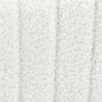 HOMCOM Eetkamerstoelen set van 2 met modern sledeframe, hoge rugleuning en teddylook, voor keuken of eettafel, crème(m-10)