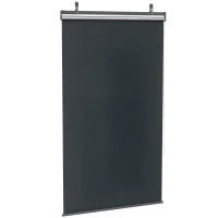 Outsunny verticale luifel, balkoninkscherm met zonbescherming, haak, 124 x 222 cm(m-11)