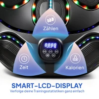 SPORTNOW Music Boxing Machine, elektronische LED-boksmachine met dubbele slagzones, Bluetooth, handschoenen, 9 snelheden(m-6)