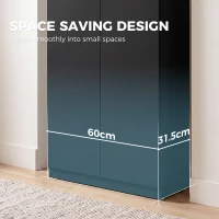 HOMCOM 120 cm Tall Storage Cabinet Cupboard, 3-Tier File Organiser Wooden Filing Cabinet, Black(m-4)