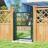 Outsunny Tuinhek van Staal met Handvat en Afsluitbaar Slot 97x170cm Groen(m-2)