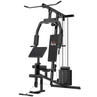 HOMCOM krachtstation fitnessapparaat multigym