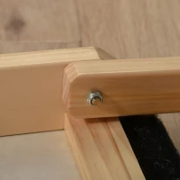 PawHut Hondenloopplank hondenladder verstelbare hondenhelling grenenhout zwart + natuurlijk hout(m-9)