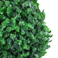 Outsunny Artificial Plants Honeysuckle Flower in Pot Fake Plants with Curved Boots for Indoor 15x15x150cm White(m-8)