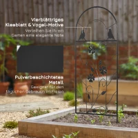 Outsunny set van 2 latwerk, latwerk, latwerk, bloemrooster tuindecoratie metaal(m-6)