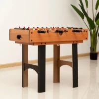 HOMCOM Mini Table multi jeux 4 en 1 babyfoot billard air hockey ping-pong avec accessoires en bois 92L x 78l x 80H cm(m-10)