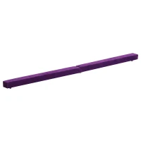 HOMCOM 2.1M 7FT Gymnastics Folding Balance Beam Home Gym Training Exercise Sports - Purple(m-10)