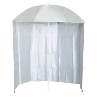 Outsunny Parasol de plage Ø 2,2 x 2,2 cm protection UV sac transport, sardines et lestage intégrés crème(m-12)