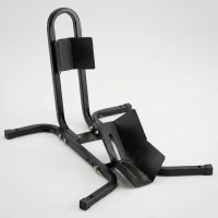HOMCOM Blocator pentru Roata Motocicletei, Reglabil pe 3 Niveluri, max 250 kg, din Metal, 60x55x43 cm, Negru(m-6)