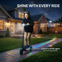 SPORTNOW Electric Scooter for Kids, with LED Display, Green(m-6)