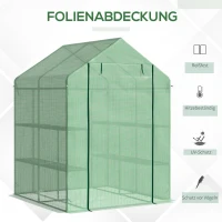 Outsunny foliekas 143 cm x 138 cm x 190 cm(m-4)