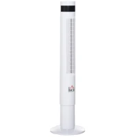 HOMCOM Torenventilator met afstandsbediening 85° oscillerend 110 cm staande ventilator 50 W.(m-1)
