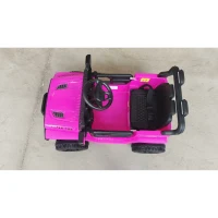 AIYAPLAY Kinder-Elektroauto 12V, Elektro-Buggy für Kinder, 2-4 km/h, 2 Motoren, Fernbedienung, Lithium-Batterie, Rosa(m-4)
