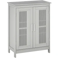 kleankin Modern Bathroom Floor Cabinet - Grey(m-1)