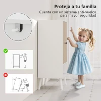 HOMCOM Zapatero Entrada Recibidor con Estantes Ajustables Compartimento Abierto para 15 Pares de Zapatos Blanco y Natural(m-7)