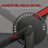 SPORTNOW Máquina de Bíceps y Tríceps 2 en 1 Banco de Curl Predicador con Asiento y Apoyo de Codo Ajustables para Gimnasio Casa(m-6)