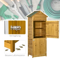 Outsunny Huisdiertrap Hondentrap, 3 treden, grenenhout, 46 cm x 54 cm x 42,5 cm, Bruin + Zwart(m-7)