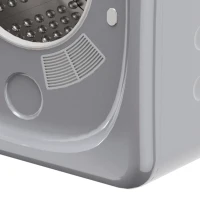 HOMCOM Afvoerdroger 4 kg met Slimme Modus, 800 W, Compacte Droger met RVS Trommel, Zilver(m-13)
