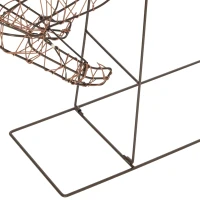 Outsunny 3-delige verlichte rendier- en slee-set, kerstdecoratie van polyrattan met leds, 8 standen, timer(m-13)