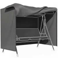 Outsunny Afdekhoes voor tuinschommel, Beschermhoes voor Hollywoodschommel, Waterbestendig, 177 x 114 x 152 cm, Grijs