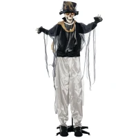 HOMCOM Halloween decoratie, geluidseffecten, bewegingssensor en LED-lichten(m-11)