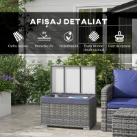 Outsunny Cutie de Depozitare pentru Exterior, Gri(m-4)