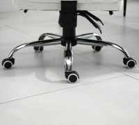 Vinsetto Fauteuil de bureau, chaise bureau ergonomique avec dossier inclinable, hauteur réglable, 66 x 72 x 130 cm, blanc(m-8)