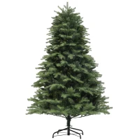 HOMCOM Kerstboom, Alpen spar, levensecht, breed & weelderig, 180 x Φ105 cm, Groen(m-1)