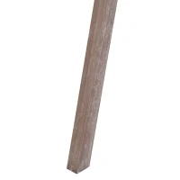 HOMCOM Industrial Tripod Floor Lamp, Nautical Searchlight with Adjustable Height, Wood Legs, E14 Lamp Base for Living Room, Bedroom, Grey and Bronze(m-9)