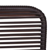 Outsunny Set Braccioli per Mobili da Giardino in Rattan Intrecciato Protezione Contro i Raggi UV Facile da Installare in Acciaio Marrone 63x60x6cm(m-5)