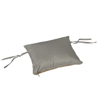 Outsunny Hangstoel, zit- en rugkussen, opvouwbare zitmand, bekerhouder, metalen frame, grijs(m-11)