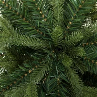 HOMCOM Set van 2 kunstkerstbomen 120 cm, den voor entree met 170 takpunten, potbasis, groen(m-12)