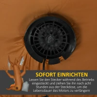 HOMCOM Halloween decoratie, 2,40m grote spookboom, zelfopblazend, LED-verlichting, voor buitenruimtes(m-6)